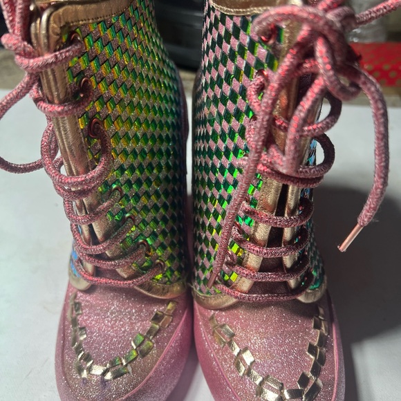 Irregular choice star platform boots milovat size 37 size US 6 pink Shoes cute - Picture 8 of 16